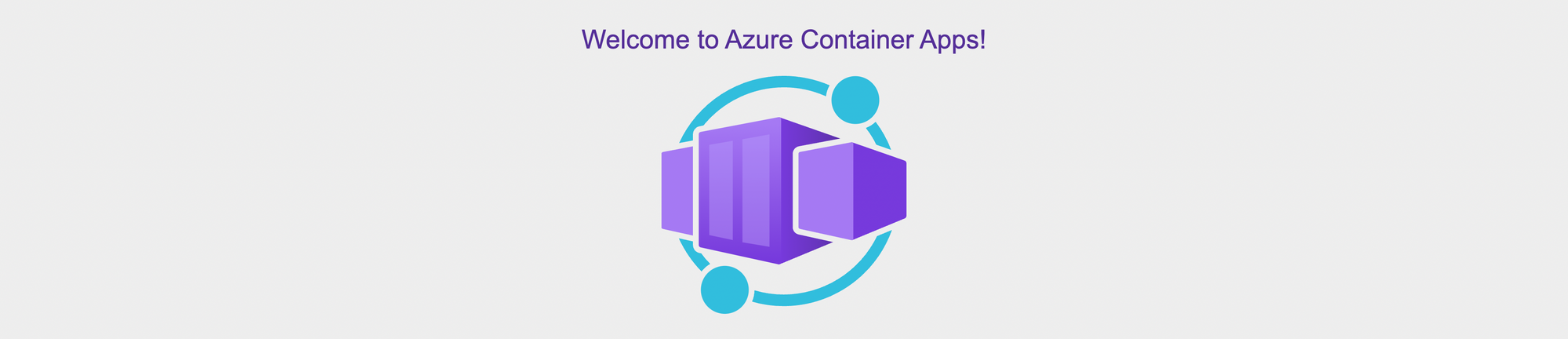 The container app page